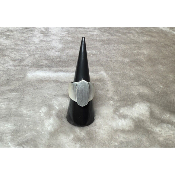 Kendra Scott Regan Rhodium Plated Statement Cocktail Ring Size 7 Silver Tone - Picture 1 of 5